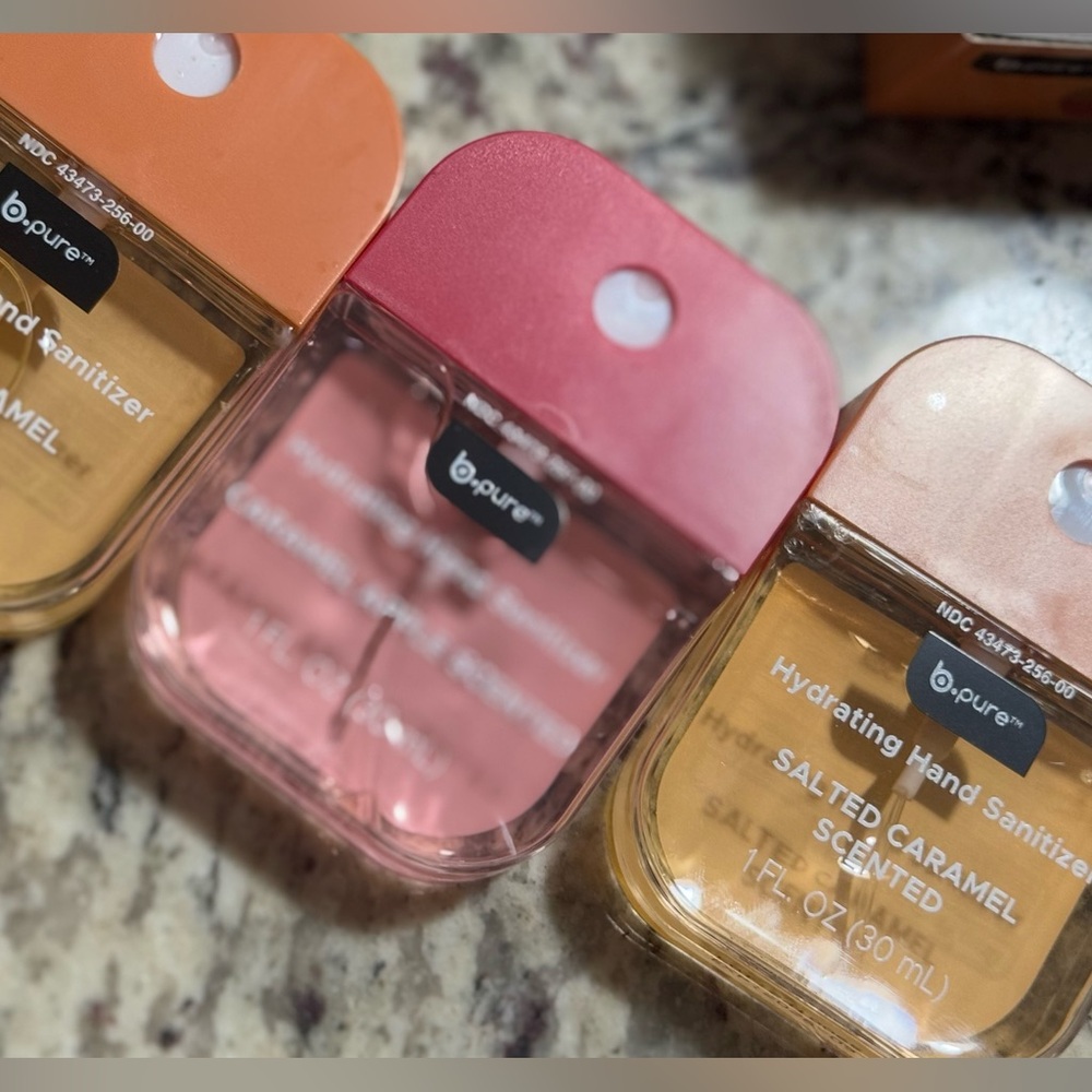 B pure hand sanitizer, set of 3, never used